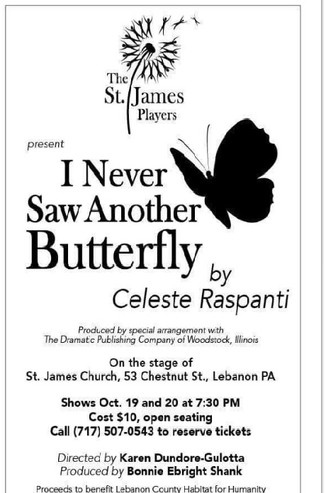 St James Players Theater Group-I NEVER SAW ANOTHER BUTTERFLY