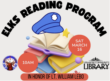 Elks Reading Program In Honor Of Lt. William Lebo